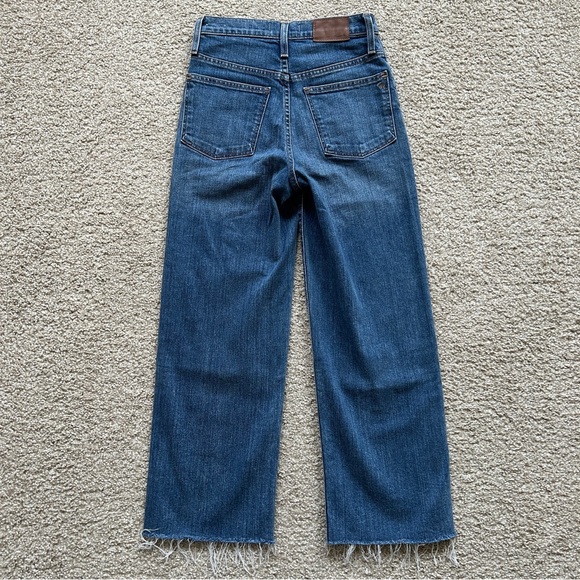 Madewell | Slim Wide Leg Crop Jeans - Raw Hem - Picture 2 of 4